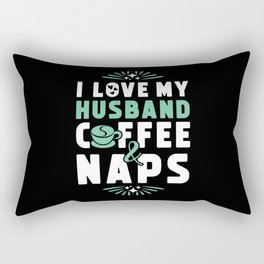 Husband Coffee And Nap Rectangular Pillow