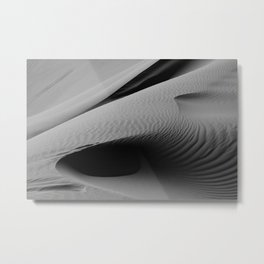 Desert sand dunes moonscape black and white photograph - photography - photographs for home and wall decor Metal Print | Deathvalley, Chihuahuan, Sand, Mohave, Sahara, White, Photo, Sonoran, Greatbasin, Photograph 