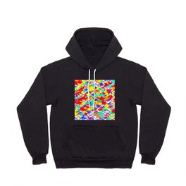 Star Abstract Pattern Multicolor Colorful  Hoody