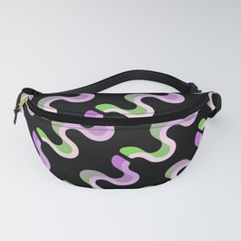 A modern random design consisting of straight and twisted lines of different colors Fanny Pack | Comic, Black And White, Pattern, Color, Digital, Oil, Graphite, Stencil, Underwater, Pop Art 