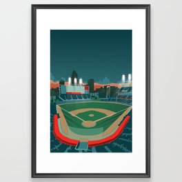 Baseball Framed Art Print