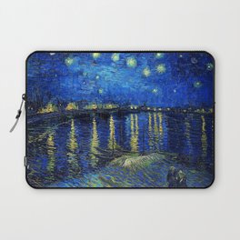 Starry Night Over the Rhone by Vincent van Gogh Laptop Sleeve