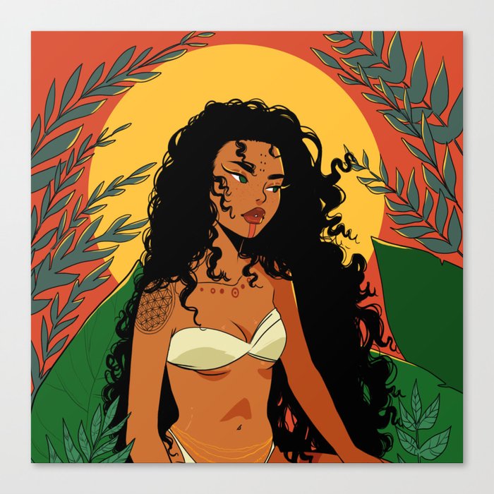 The Sun Goddess Canvas Print