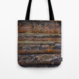 Aged Log Cabin rustic decor Tote Bag