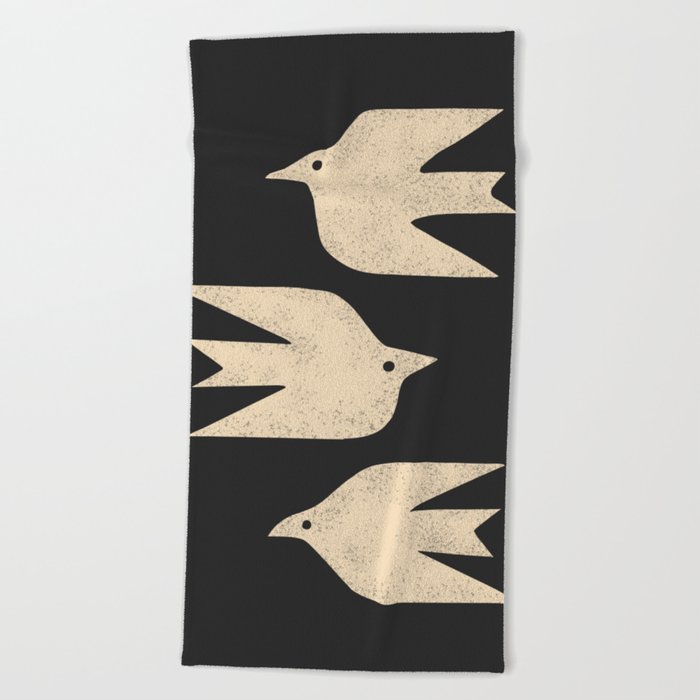 Doves In Flight Beach Towel