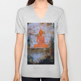 Buddha Mandala V Neck T Shirt