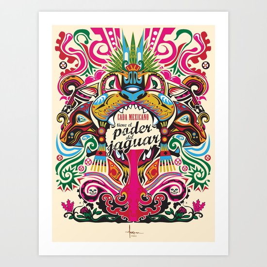 el PODER del JAGUAR Art Print