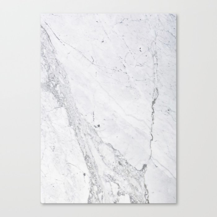 WHITE MARBLE Canvas Print