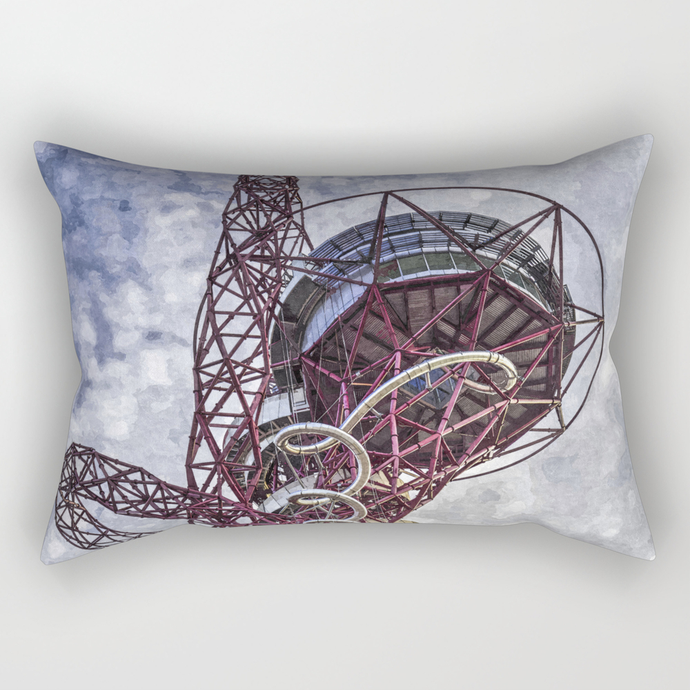 The Arcelormittal Orbit Art Rectangular Pillow by davidpyatt