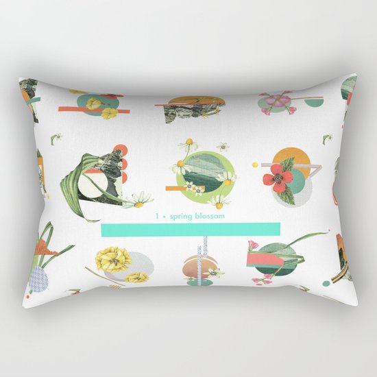 Spring Blossom Rectangular Pillow