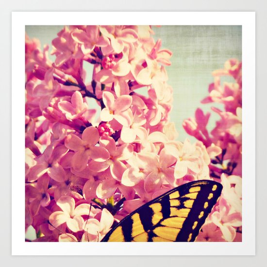 Lilac Monarch Art Print