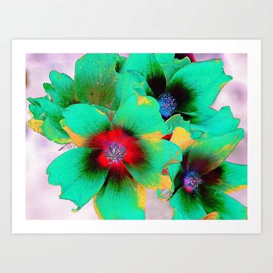 flowers in colors 98 Art Print