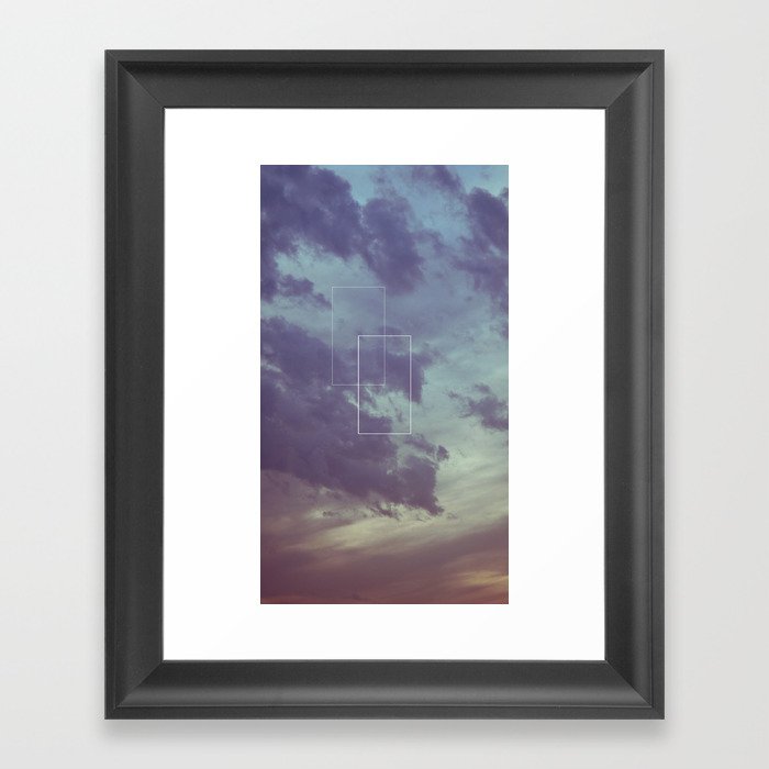 Rectangular sky Framed Art Print