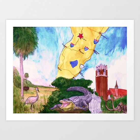 "Gainesville, FL" by Cap Blackard Art Print