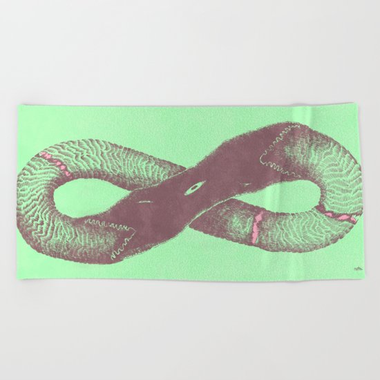 ouroboros Beach Towel