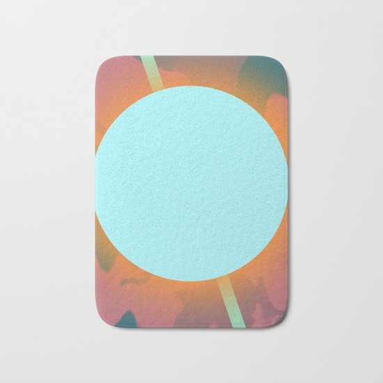 Autumn Blues | Abstract Art Bath Mat