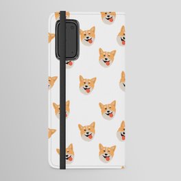 Cute Corgi Dog Lover Seamless Print Pattern Android Wallet Case