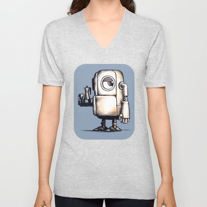 Robot Espresso #2 V Neck T Shirt
