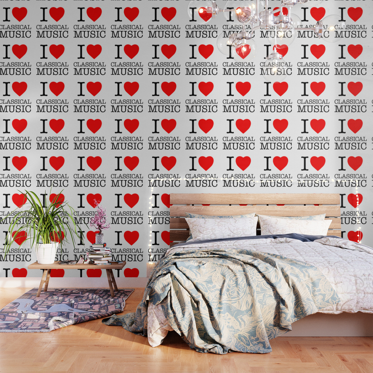 I Love Classical Music Wallpaper By Alma Design Society6