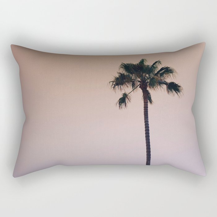 One Night One Palm Tree Rectangular Pillow