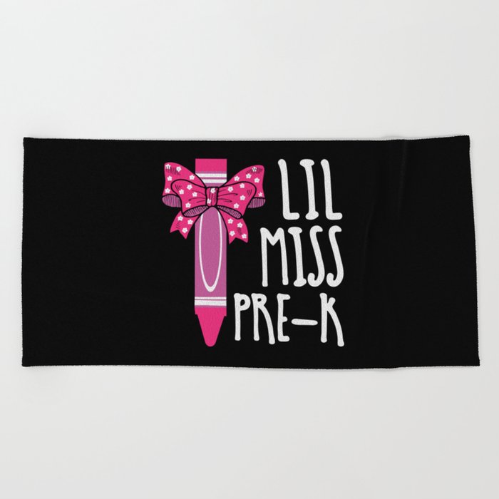 Lil Miss Pre-K Beach Towel