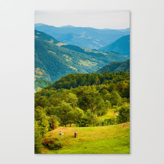 mountain shepherd Canvas Print