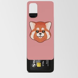 Little Cute Red Panda Head Android Card Case