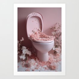 The toilet  Art Print