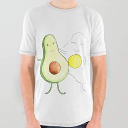 Avocado and Egg All Over Graphic Tee