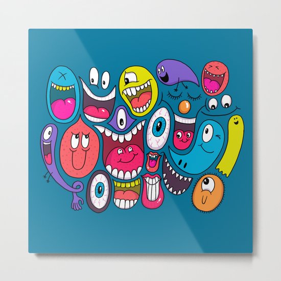 Friendly Faces Metal Print