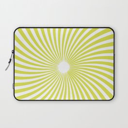 Yellow Twirl Psychedelic 60ies  Laptop Sleeve