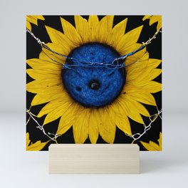 Sunflowers & Barbedwire Mini Art Print