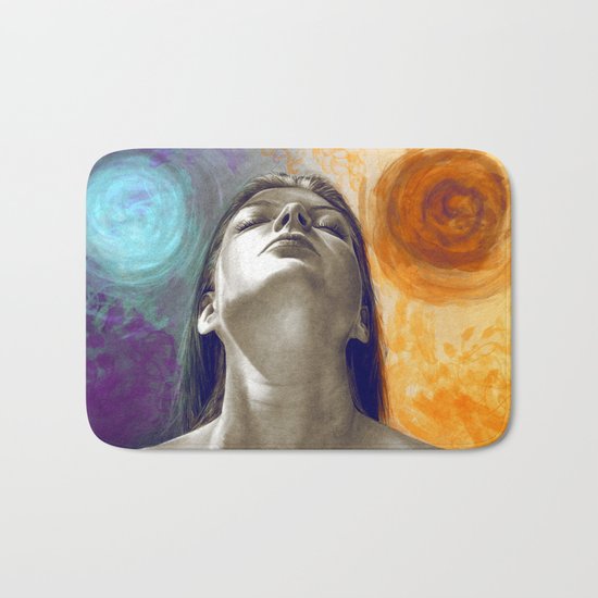 Equilibrum - retouched drawing Bath Mat