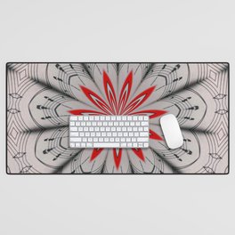 Our Tune Abstract Sheet Music Floral Mandala Desk Mat