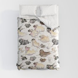 Pugs on the Move Comforter