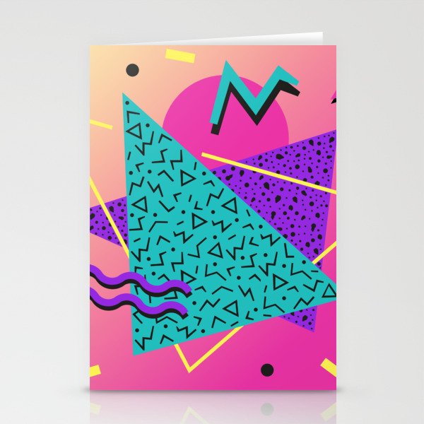 Memphis pattern 107 - 80s / 90s Retro Stationery Cards