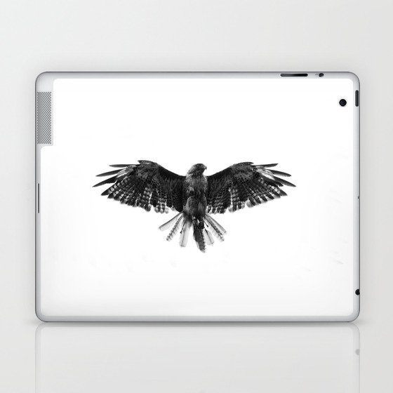 Black Bird White Sky Laptop & iPad Skin