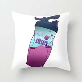 Healing juice Throw Pillow