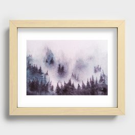 Red forest Recessed Framed Print