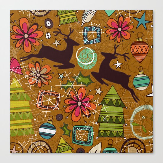 joyous jumble gold Canvas Print