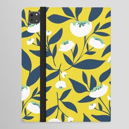 Bright retro peony flowers iPad Folio Case