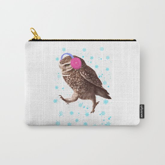 Owl with headphones Carry-All Pouch