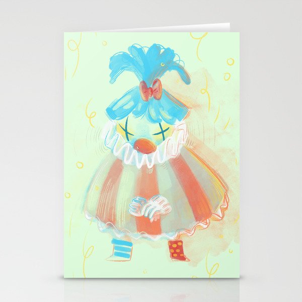 Cute Clown Stationery Cards