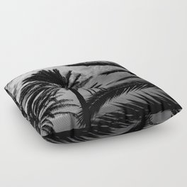 Noir Palmtrees Floor Pillow