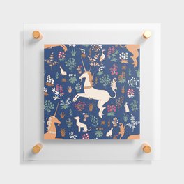 Magical Medieval Unicorn Forest Floating Acrylic Print