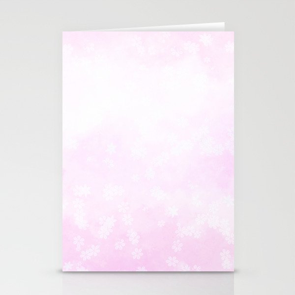 Beauty floral pastel pink Stationery Cards