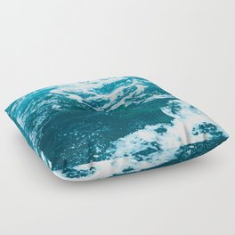 Ocean Waves #2 | Pacific Northwest | Travel Photography Floor Pillow