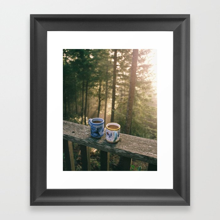 One More Cup of Coffee Framed Art Print