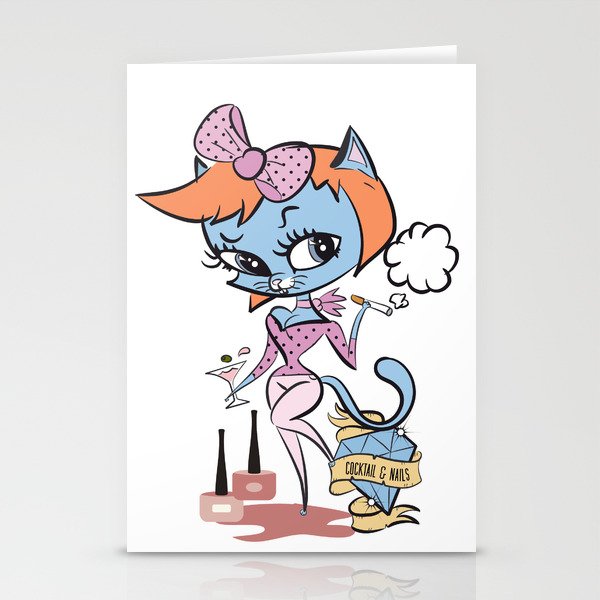 Pussy glamour Stationery Cards