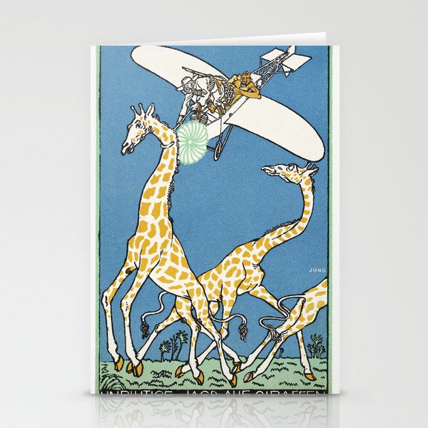 Bloodless Giraffe Hunt Stationery Cards